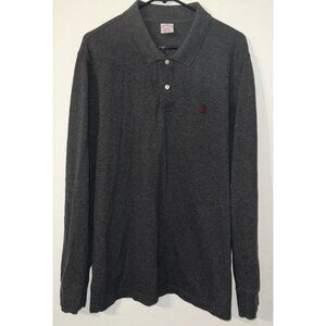 Brooks Brothers Dark Gray Long Sleeve Polo Size XL